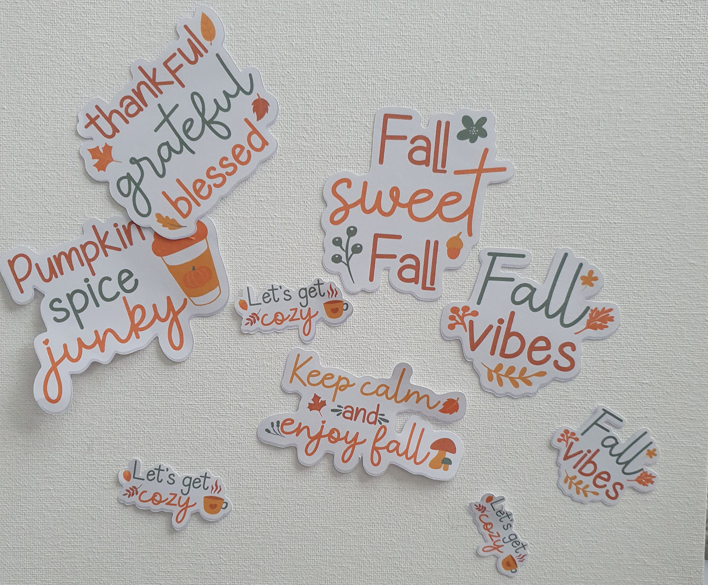 Autumn matte stickers