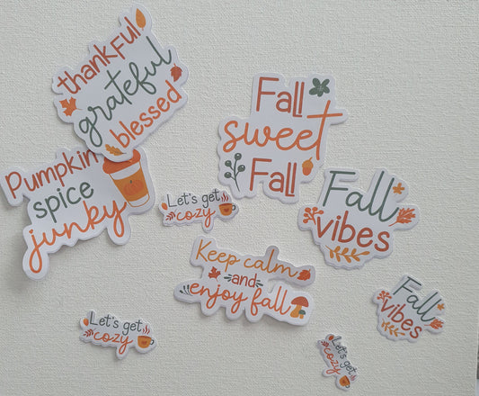 Autumn matte stickers