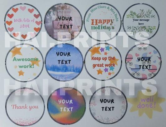 Personalised stickers