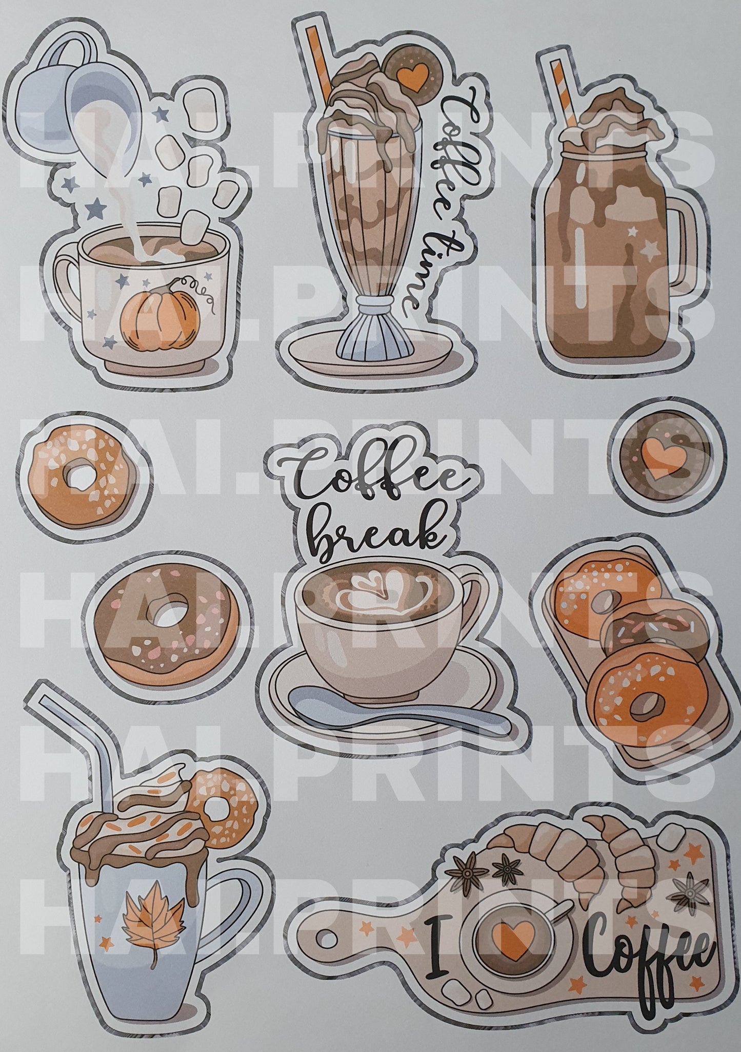 Autumn aesthetic stickers